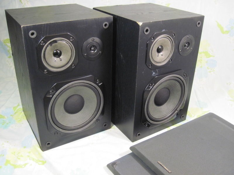 Realistic Optimus STS 100 3 way Bookshelf Speakers 40 4046 Recording 