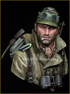   German Gebirgsjager resin bust 1/10 scale military figures