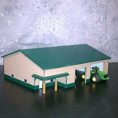 Farm custom Machine Shed 1/64 60 x 80 green/tan with porch