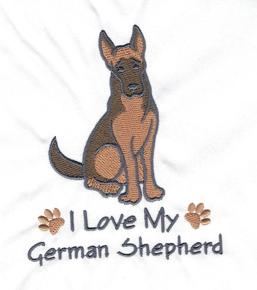 TOWEL DOGS EMBROIDERED GERMAN SHEPHERD 15 COLOURS 3 SIZES BNWOT FREE P 