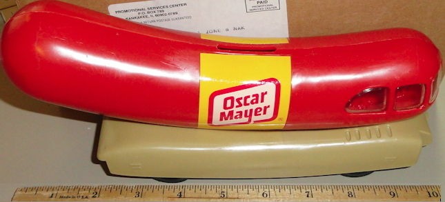 OSCAR MAYER Weiner Mobile HOT DOG Coin Bank 10 WEINERMOBILE Truck NEW 