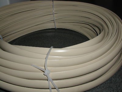 TWENTY FIVE (25) FEET of FLEXIBLE T MOLDING MOULDING LIGHT TAN