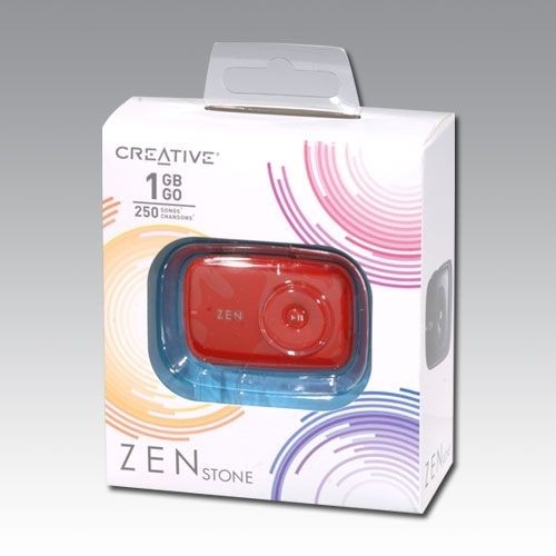 Creative Zen Stone 1 GB  Player   RED   Brand New Sealed   FREE 