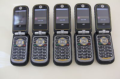   OF 5 Motorola Brute i686 GOOD CONDITION  Black Sprint / Nextel/ Boost