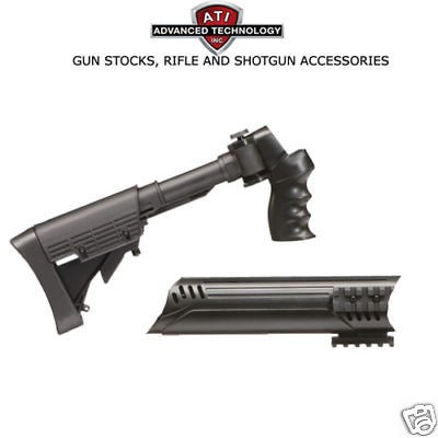 ATI 6 POSITION FOLDING STOCK W RAILS FOR MOSSBERG 590