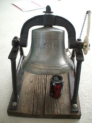 Vtg WW ll U S Navy Ships Bell by The Anchor Brass & Aluminum Co. GC