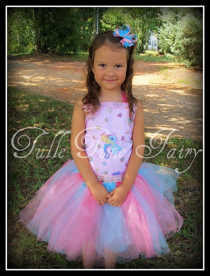 Pink My little Pony birthday tutu dress 9m 12m 18m 2t 3t 4t 5t