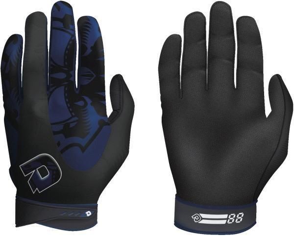 Demarini Voodoo Navy Adult Baseball/Softb​all Batting Gloves FREE 