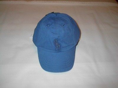 NWT boys size 2 4T RALPH LAUREN blue   large navy pony cotton cap