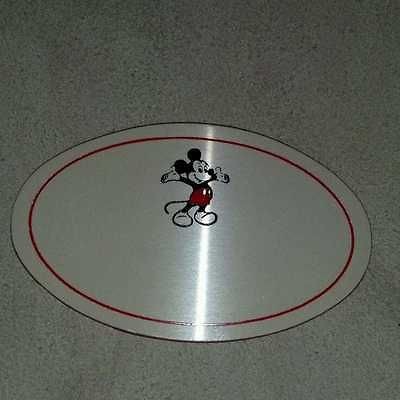 DISNEY NAME cast BADGE blank Mickey