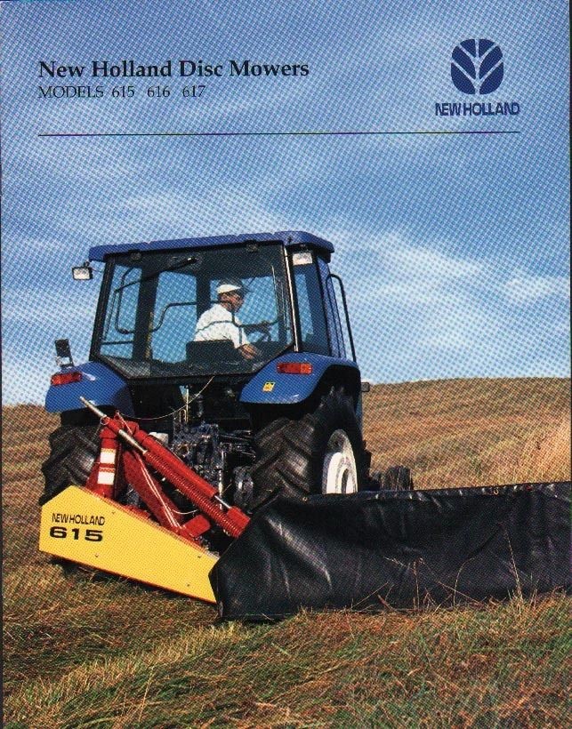 New Holland 615/616/617 Tractor Disc Mower Brochure