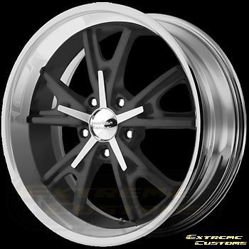 22 x9 American Racing VN801 Daytona Mag Gray with Machined Lip 5 Lug 