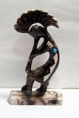 NAVAJO HORSE HAIR KOKOPELLI FIGURE SIGNED MUST SEE