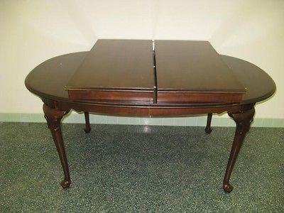   Allen Georgian Court Collection Cherry Oval Table 11 6214 Queen Anne
