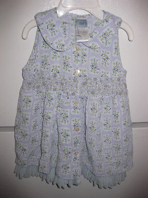 NEW INFANT GIRLS APRIL CORNELL CORNELLOKI LAVENDAR SMOCKED PURPLE 