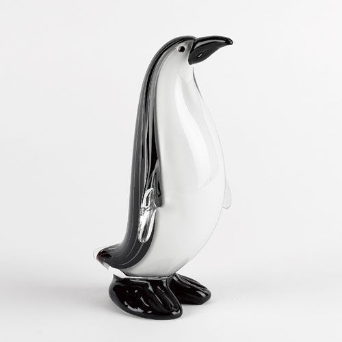 BADASH CRYSTAL Large Animal Sculpture J402 ART GLASS PENGUIN