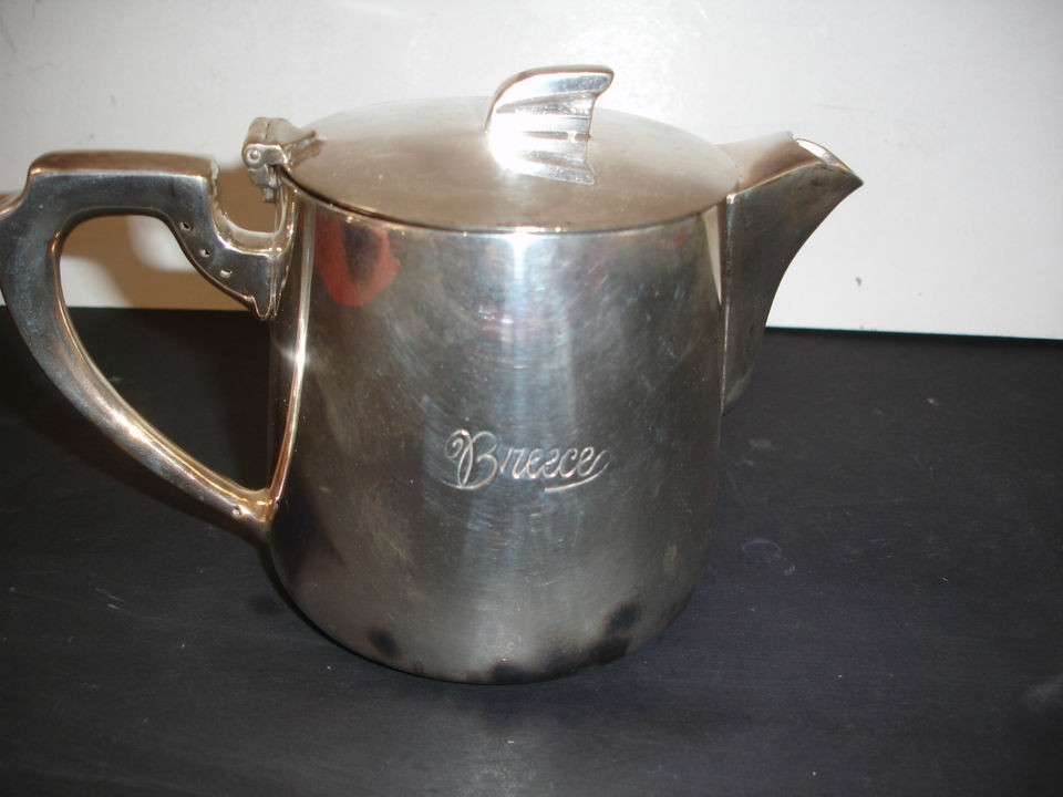 GOOD QUALITY VINTAGE SILVERPLATE TEA POT SHEFFIELD PRIORY PLATE BREESE 