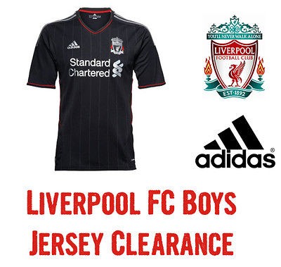 LIVERPOOL FC Adidas Boys Kids Junior Away Jersey Shirt Soccer Football 