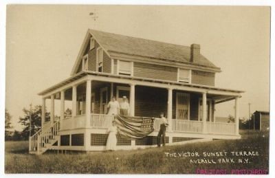 RPPC   The Victor Sunset Terrace AVERILL PARK NY ca1908