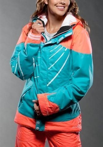 Women Oakley Eaves INSULATED JACKET gretchen bleiler Snowboard Ski 