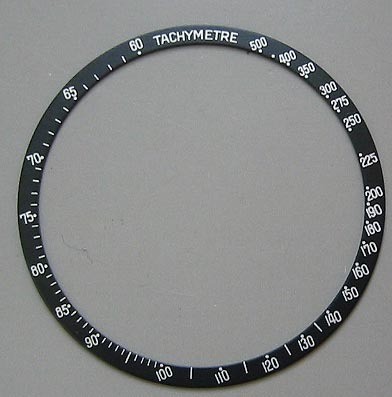 BEZEL INSERT FOR OMEGA SPEEDMASTER 145.022,145.01​2 BLACK