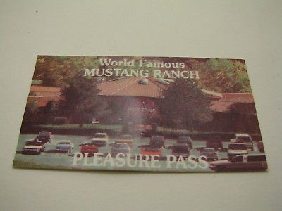 MUSTANG RANCH JOE CONFORTE RENO NV SALLY PASS GENUINE