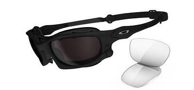 OAKLEY WIND JACKET/ MATTE BLACK/ WARM GREY & CLEAR LENSES/ 9142 01