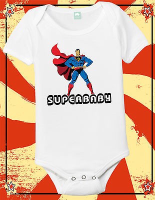 Superbaby Onesie Baby T Shirt Superman Infant Shirt Newborn Funny 