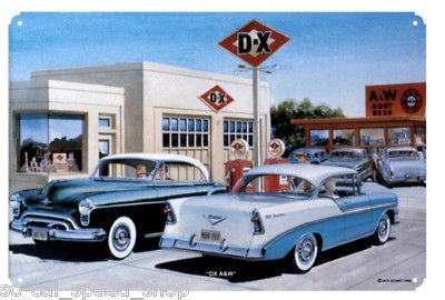   SIGN GARAGE ART DX A&W JACK SCHMITT NOSTALGIC HOT ROD OLD SCHOOL RETRO