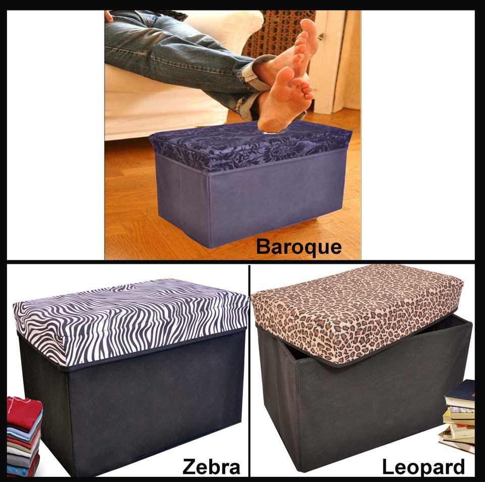 Collapsible Storage Ottomans, Rectangle Shape ( Item #29 530 )