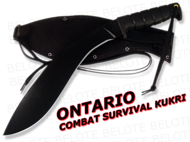 Ontario Knife Combat Survival Kukri w/ Sheath 6420 NEW