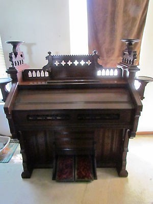 RARE ESTEY CHANCEL PUMP REED ORGAN, MODEL 331. 1888 ALL ORIGINAL 