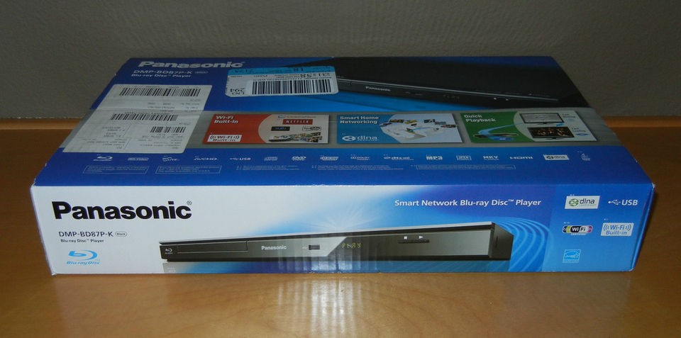 BRAND NEW Panasonic DMP BD87 Smart Network WiFi Built in Blu Ray Disc 