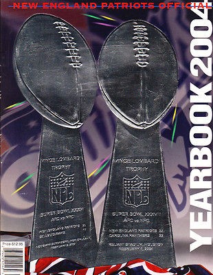 Newly listed 2004 NEW ENGLAND PATRIOTS YEARBOOK TOM BRADY SUPER BOWL 