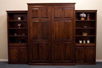 Newly listed Wall Bed/ Murphy Bed Queen w/ 33 Bookcases (Custom)