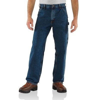 Mens Carhartt B13 Washed Denim Work Dungaree Pant