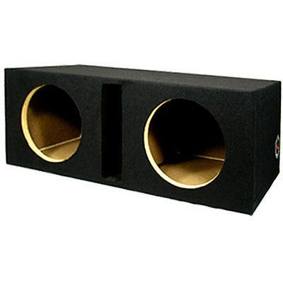 Dual 10 Bass Box Ported Vented Sub Car Speaker Box New 10DP