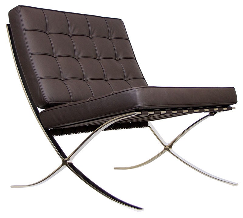 Barcelona Style Chair   100% Italian Leather Lounge Chair $699 