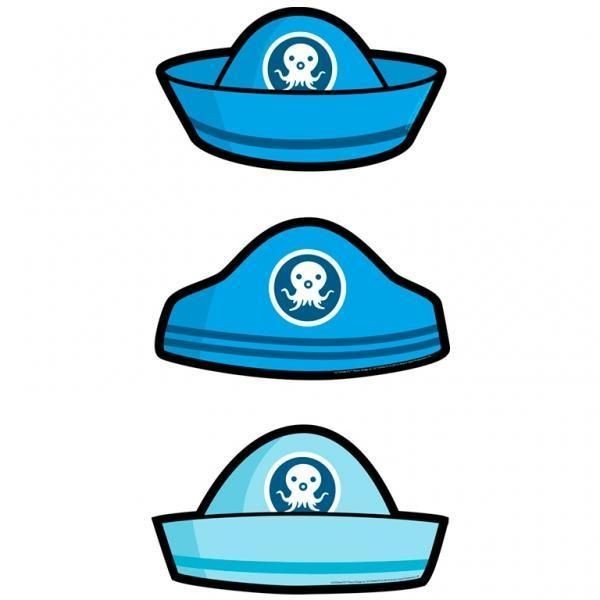 Octonauts Party Card Hats x 6