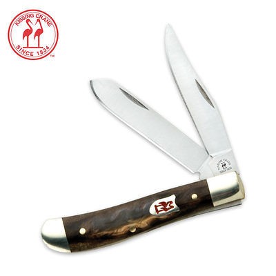 Kissing Crane Abalone Mini Trapper Folding Knife KC5041