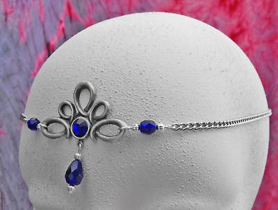 CUSTOM color CELTIC Elven Bridal CIRCLET head piece SCA