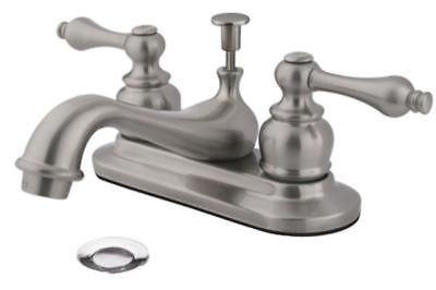 PRICE PFISTER   TREVISO 4 CENTERSET BATHROOM LAV. FAUCET   BRUSHED 