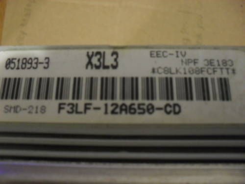 FORD ECU F3LF 12A650 CD LINCOLN 4.6 DOHC COBRA X3L3