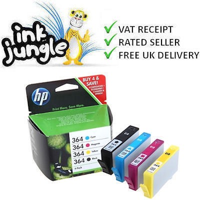   Original Genuine HP 364 Ink Cartridges For Photosmart 5510 Printer