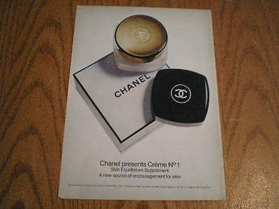 1977 Chanel Creme No 1 Skin Equilibrium Supplement Magazine Ad