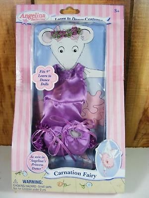 Angelina Ballerina CARNATION FAIRY Learn to Dance Costume Doll NEW