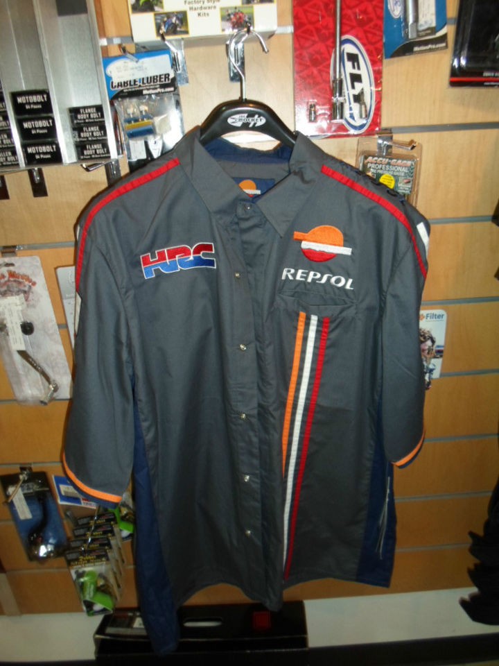 REPSOL HRC HONDA TEAM REPLICA PIT SHIRT X LARGE