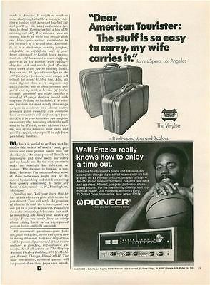 1974 Pioneer Stereo ad ~ WALT FRAZIER Really Knows