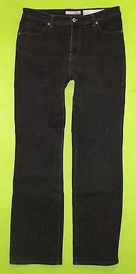 Chicos Platinum sz 1 or Womens sz 8 Black Jeans Denim Pants Stretch 