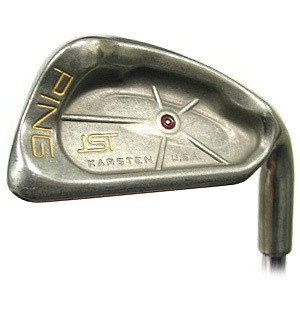 PING ISI NICKEL GREEN DOT SINGLE CLUB 1 IRON ZZ65 STIFF FLEX STEEL 